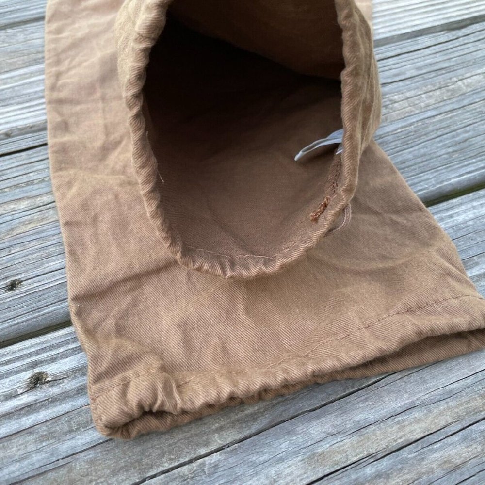 Gucci Dust Bag Brown Cotton Dustbag draw String Made in Italy set of 2 Authentic - Picture 9 of 11